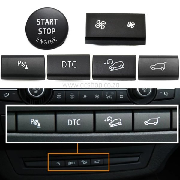 BMW E70 X5 2006-2013 Dashboard Repair Buttons