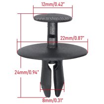 6997.T2 Peugeot/Citroën Rivet Clips