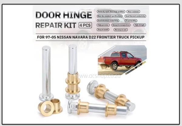 Kit Réparation Charnière Porte Pour Navara 97-05 D22 - Avec Goupilles Et Douilles