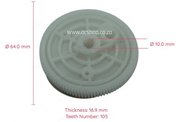 VW T5 Wiper Motor Repair Gear