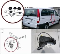 Mercedes Vito W639/W447 Electric Sliding Door Guide Rail Set