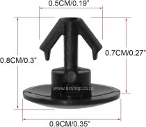 8085089922 Nissan Qashqai J10 Door Rubber Clip