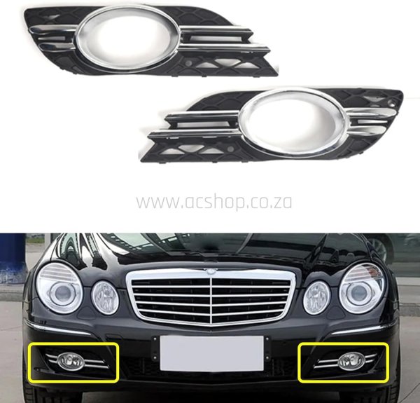 Mercedes W211 Fog Light Bezel Grille