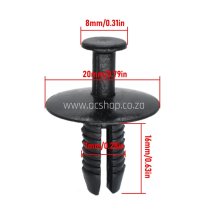 51118174185 BMW Fender Liner Rivets