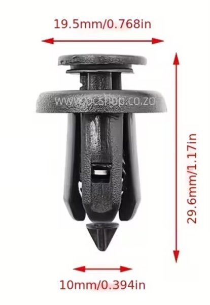 91506-S9A-003 Honda Fender Liner Rivet
